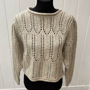NWT GOODNIGHT MACAROON perforated sweater